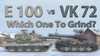 WOT Blitz Face Off || E 100 vs VK 72.01 (K)