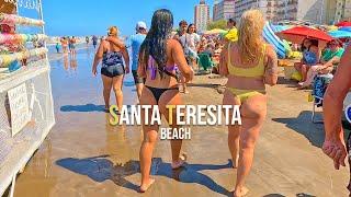 4K - BEACH WALK SANTA TERESITA ️Sunbathing Day️