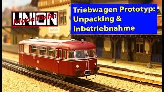 My model railroad dream layout: Famous German railcar VT 95 in pre-series design (English subtitles)