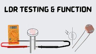 How to test light dependent resistor (LDR) using a multimeter