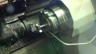 iMachining 316 Stainless Steel, C axis Milling on a MillTurn Machine Part1