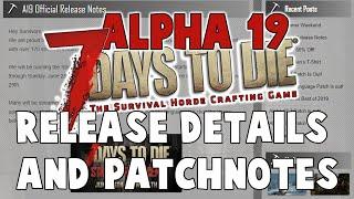 7 Days To Die Alpha 19 Release Details And Patchnotes