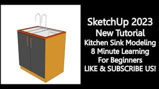 SketchUp 2023 Basic Modeling Tutorial In 8 Minute