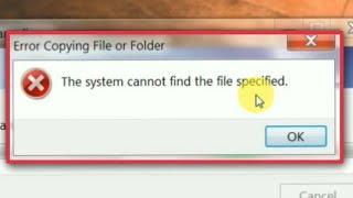 Pc | How To Fix The System Cannot Find the File Specified Problem Solve in Computer