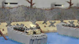 Lego D-Day - The Battle For Omaha Beach - WW2 stop motion