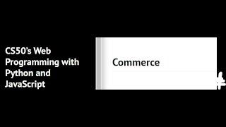 CS50 web - Project 2 - commerce