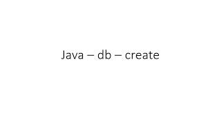 create new entry in the db