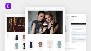 Complete eCommerce Website Design | Bootstrap 5 | Multiple Pages