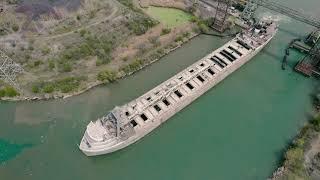 The Saginaw Backing out of the Rouge River