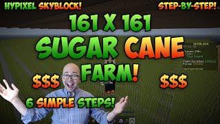 How to Build a Sugarcane Farm - Hypixel Skyblock (Guide / Tutorial)