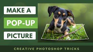 Pop Up Photo 3D effect: Creative photo editing idea with Photoshop.