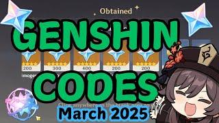 NEW GENSHIN CODES MARCH 2025!!!⭐