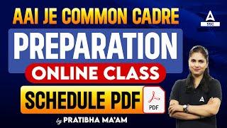 AAI JE Common Cadre Preparation | AAI JE Online Class Schedule | By Pratibha Mam