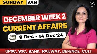 Weekly Current Affairs 2024 | December 2024 Week 2 | Parcham Classes Current Affairs #parchamclasses