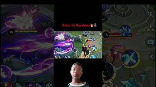 Adu mekanik Saber vs Hayabusa  #mobilelegends #mlbb #mlbbcreatorcamp #ml #subscribe #shorts