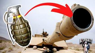 Что будет, если засунуть гранату в ствол танка?