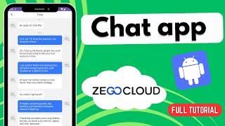 Chat app | ZEGOCLOUD | Android Studio Tutorial | 2024