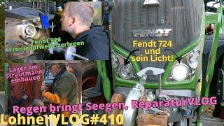 LohnerVLOG#410 Fendt 926 Frontzapfwelle zerlegen I Strautmann Lagerschaden richten I Fendt 724 Licht