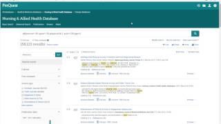 Proquest - Advanced search example