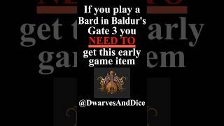 Best Early Bard Item #bg3 #baldursgate3