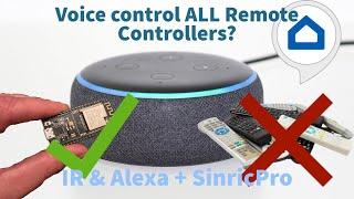 How to Combine ALL IR Remote Controllers into Voice Commands With Alexa and Sinric Pro. Including TV