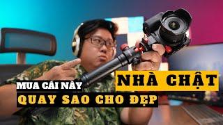 Camera Ống Kính Phụ Kiện quay video trong không gian chật hẹp, chung cư | ministudio tại nhà rut gon