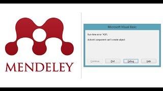 Mendeley plugin: error 429