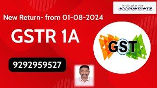 #GSTR1A New return filing process