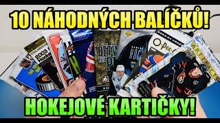 99?!  10 NÁHODNÝCH BALÍČKŮ HOKEJOVÝCH KARTIČEK! Hokej karty NHL! Random pack break!