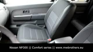 seat covers for Nissan NP300 by MW Brothers Leather interior Comfort install