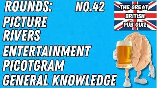 Great British Pub Quiz: Picture, Rivers, Entertainment, Pictogram & General Knowledge #42