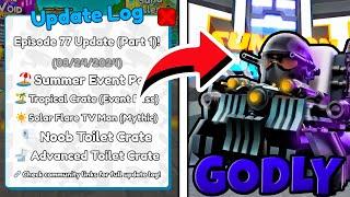 THE BIGGEST EPISODE 77 PART 1 UPDATE IN TOILET TOWER DEFENSE!!!