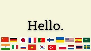 How To Say Hello In 20 Different Languages