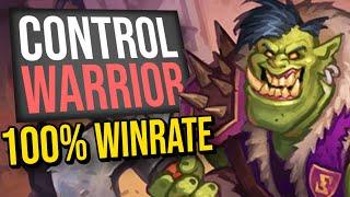 Is This My MASTERPIECE?! 100% Win Rate Control Warrior | Scholomance Academy | Hearthstone