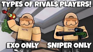 5 Types Of Players In Roblox Rivals!