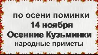 14 ноября/Девичий праздник КУЗЬМИНКИ ОСЕННИЕ/Не смотрите в глаза/ПРИМЕТЫ