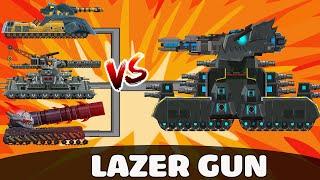 LAZER GUN Is Extremely Agile And Dangerous! | Cartoons About Tanks | TankAnimations