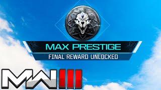 The MAX PRESTIGE Reward in MW3