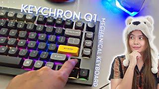 Cute & Aesthetic Q1 Mechanical Keyboard by Keychron | Review, Unboxing, Gaming & Typing ASMR