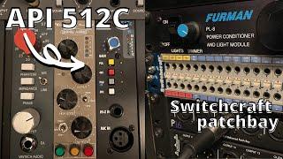 Adding Switchcraft Patchbay & API 512c Preamp To My Home Studio