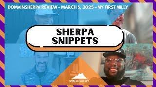 My First Milly: AI Domains, Premium Auctions & Domaining Tips | Sherpa Snippets