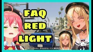 Sakura Miko Rage At Shiranui Flare Who Stop For Red Light In Gta V | Mikofla Gta V[Hololive/Eng Sub]