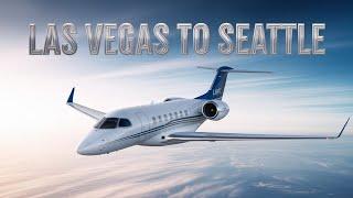 Fly PRIVATE JET from Las Vegas to Seattle in Flight Simulator 2024!