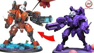 How to Paint Tau Battlesuits | XV95 Ghoostkeel | Warhammer 40k Painting Tutorial