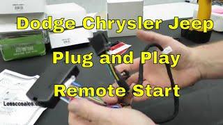 How To Pre-Wire A Dodge Jeep Chrysler plug and play Remote Start