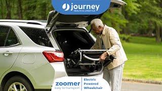 Zoomer™ Power Folding Chair One-Handed Control is Easy to Transport