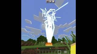 **How to Make Lightning bolt In Minecraft | command block hack | #shorts