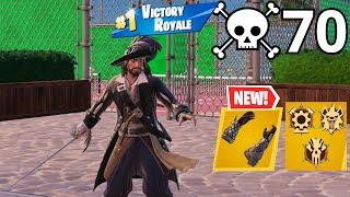 70 Elimination CAPTAIN BARBOSSA Solo Vs Squads Zero Build Gameplay (Fortnite Chapter 5 Season3)