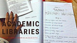 Role of Academic Libraries • M.Lib #studytips #libraryscience #librarysystem #studywithme