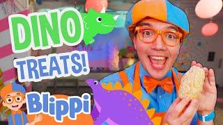 Blippi Bakes Dinosaur Egg Cookies  | Fun Baking Adventure | Educational Videos for Kids